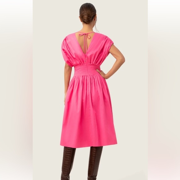 NWT Trina Turk Cotton Pintuck Dress - Picture 2 of 11